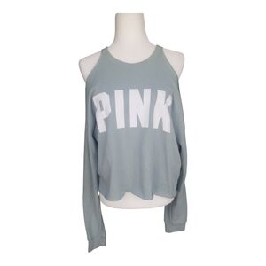 PINK Victoria's Secret Women's Gray Long Sleeve Top